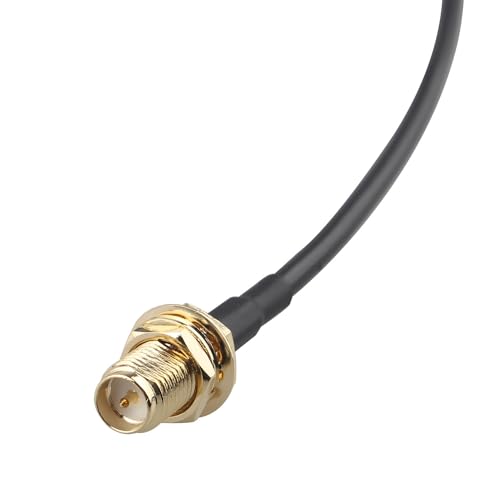Futheda 2PCS RP-SMA Male to RP-SMA Female WiFi Antenna Extension Cable Bulkhead Mount RG174 Coaxial Cable 1m/3 feet for WiFi Router Gateway FPV Antenna Wireless Lan PCI Card IP Security Camera - Image 2