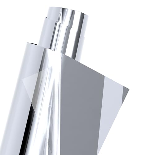 Likcut Metallic Sliver Heat Transfer Vinyl for T-Shirts 12" x 6ft Iron on Vinyl Roll Compatible with All Cutter Machine, HTV Heat Press Vinyl-Easy to Cut & Weed for Fabric Design