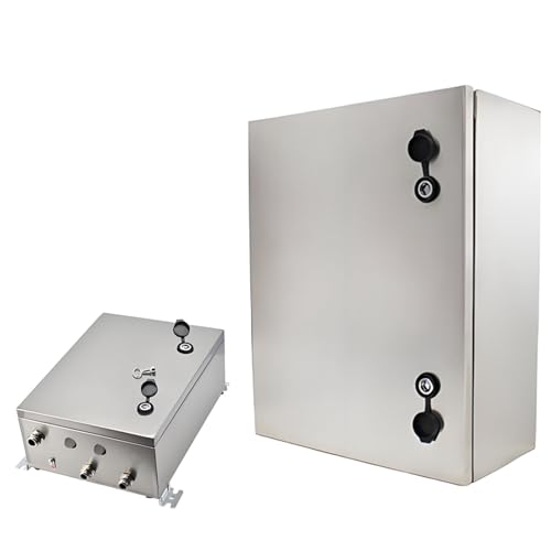 Caja Estanca Exterior Impermeable IP65, Caja de Conexiones de Pared, Armario de Distribución de Acero Inoxidable 304(40x50x30cm/16x20x12in)