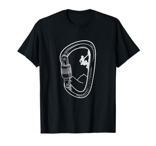 Rock Climbing Carabiner Mountain Tee