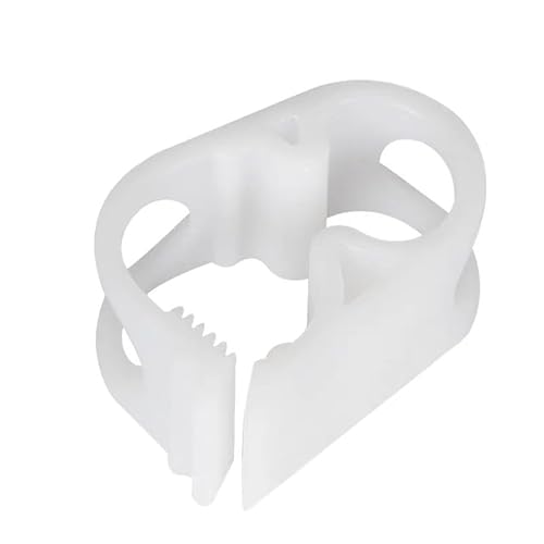 Jinshining 10Pcs White Plastic Tubing Clamps 1/4 Inch - 1/2 Inch Adjustable Tube Clamp Laboratory Pinch Valve Flow Control Hose Clamp For Beer Bottle And Infusion Bottle，Lab Instruments And Equipment cover