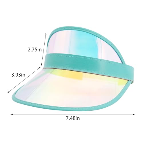 Image of Surkat Plastics Clear Sun Visors UV Protection Hat Cap Headwear Sunhat for Golf Tennis Beach Cycle
