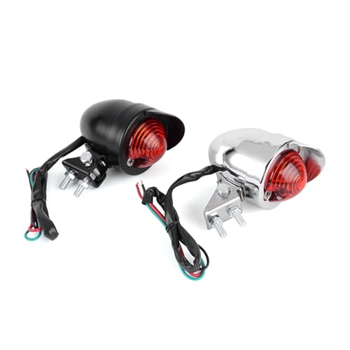Intermitentes de moto con bombilla integrada y soporte metálico para transformación bobber 5