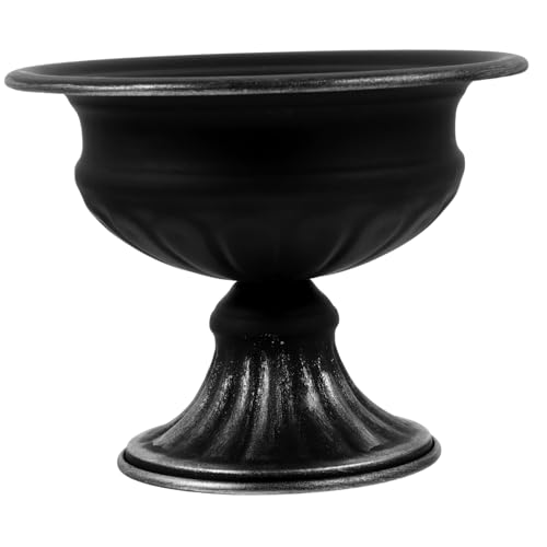 Alipis Jarrón De Hierro Forjado Decoración Elegante para Escritorio Maceta Decorativa para Flores