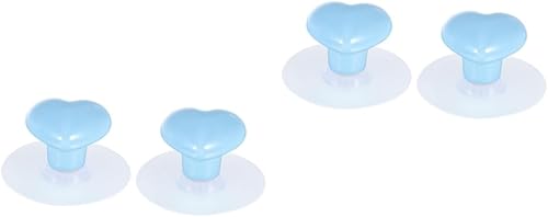 Miniatura 1 de Housoutil 2 pares de ganchos para toallas, gancho de ventosa, manija de ventosa, manija de puerta, pomo de manija de puerta de ducha, mango de