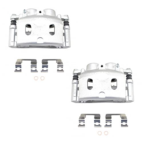 Image of TRQ Front Brake Caliper Set Compatible with 07-08 Cadillac 05-08 Chevrolet GMC