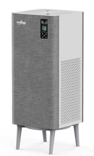 Image of Planet Series Smart Air Purifier | 6-Stage Advanced Filtration with True HEPA-13, UV-C & Ionizer | Covers Up to 2400 Sq Ft, PM2.5 AQI Display | Remote Control (Grey)
