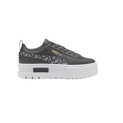 PUMA Kids Girls Mayze Wild Lace Up Sneakers Shoes Casual - Grey