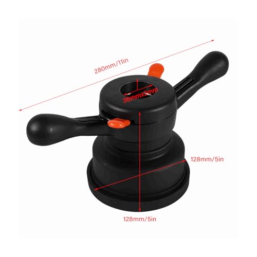 Image of for Eagle Wheel Balancer Parts Gorgeri 36 /38 /40mm 3 /4mm Tire Changer Tool, Quick Release Hub Wing Nut Wheel Balancer Tire Change Tool(Black)(Thread Diam. 36mm, Pitch 3mm)