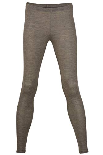 Thermal Underwear Leggings for Women – Merino Wool Base Layer Long Johns Pajama (EU 34-36 / Extra Small, Walnut)