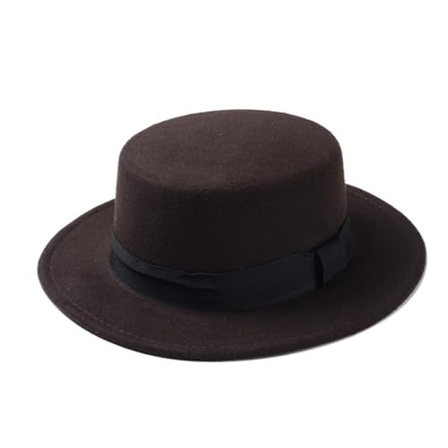 Wool Winter Spring Child Kid Felt Fedora Hat Flat Dome Oval Top Bowler Panama Porkpie Sun Hat Fengyan Cowboy Hats