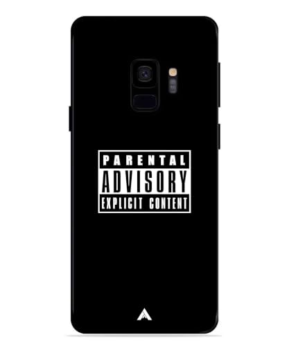 Image of Premium Explicit Case for Samsung Galaxy S9 Soft-Touch Metal TPU Back Cover, Shockproof, Designer, Aesthetic Mobile Phone Case (Glossy Finish)