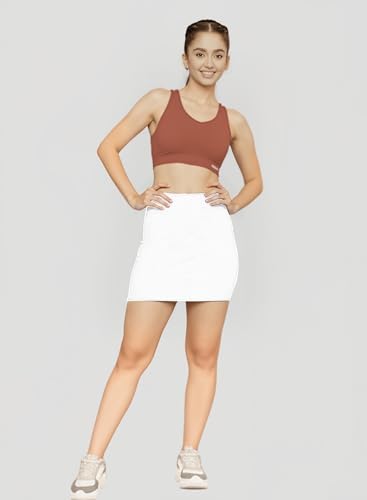 Image of FRAULEIN Skorts /Skirts with Attached Inner Shorts for Women & Girls Solid High Waist Mini Sports Skirts Tennis Running Workout Gym and Casual Skorts