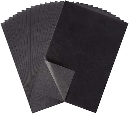 Papier carbone A4 lot de 100 feuilles noir transfert à la main