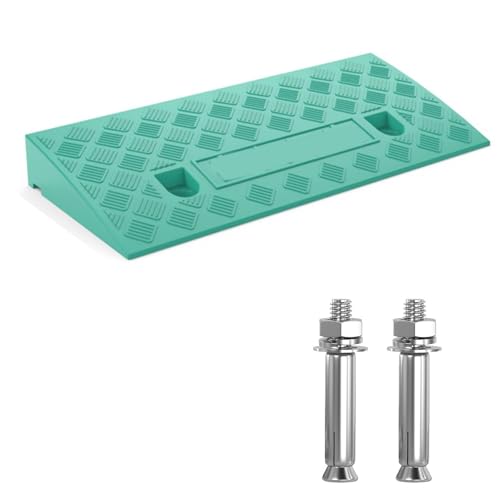Rampa resistente para bordillos, PVC antideslizante verde miniatura 1