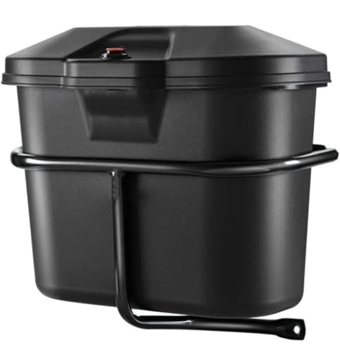 Image of SKYA STAR T-Frame Motorbike Luggage 100cc SideBox with Universal Fitment Clamps (Matt Black)