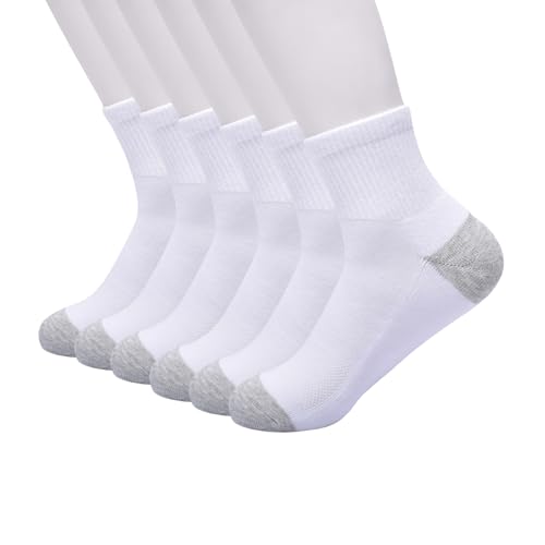 GAP Men's Original Core Quarter Cut, 6-Pack Adult Ankle Socks, Soft & Stretchy