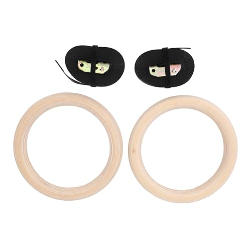 Anillas de entrenamiento de madera ajustables para gimnasio miniatura 3