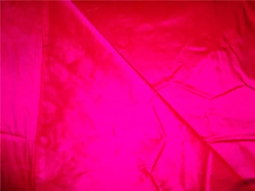 Soie Dupioni rose vif tissu 137,2 cm largeur au mètre pour styliste