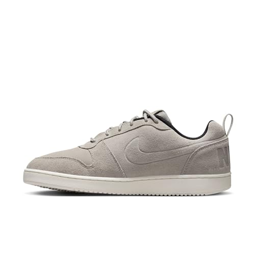 Image of Nike Men Court Borough Low PREM Cobblestone /Cobblestone-Black Basketball Shoes 6 UK