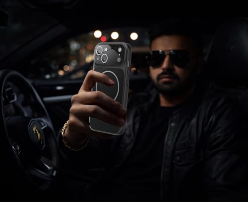 Image of SHINESTAR Premium Luxury Case Compatible with iPhone 13 | Protective Back Cover with Camera Lens Safety | Wireless Charging Support | Slim Fit Durable Design | Enhanced Grip Protection Black