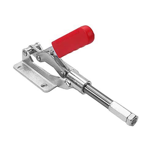 Utoolmart トグルクランプ 横押し 保持能力454kg 高炭素鋼 ブルー亜鉛メッキ ハンドルオープン角度190° GH-303-EM クイッククランプ ワンタッチ ハンドル式 リリーストグルクランプ クイック メタル ミニ トグル 溶接加工 リベット打ち加工 治具加工用
