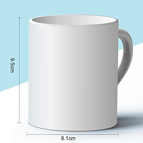 Sublimation Mugs, Cups 11oz Sublimation Ceramic Blank Coffee Mugs,White Cups, Sulimation Blanks, Blank White Mugs-36 pack bulk bundle (36pc white mug single box) - Image 4
