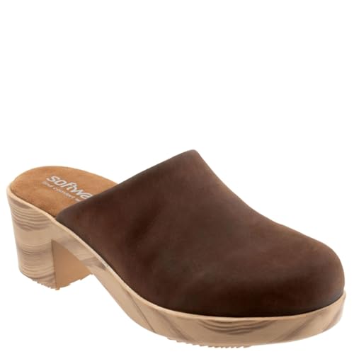 SoftWalk レディース Felida クロッグ, ブラックオイリー