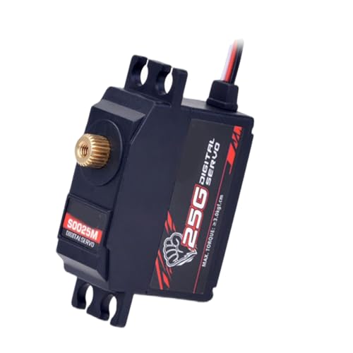 YROHGKPN Servomotor digital con par y control de precisión para modelos robóticos. Servomotor fuerte con engranaje metálico