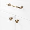 KOOFIZO 10 Pack Classical Cabinet Knob - Antique Brass Pull Handle Dia 32mm 1 26 Inch