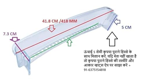 Image of SANAVYA Bottle Shelf Videocon Slim for Fridge Refrigerator Bottle Rack Compatible with (Videocon Slim)