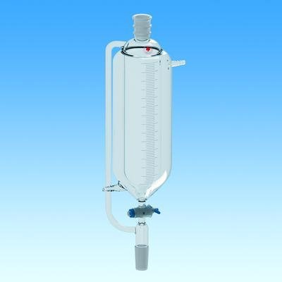 7281-08 Addition Funnel, Jacketed, Pressure Equalizing, 4 mm PTFE Stopcock, 500 mL Capacity, 24/40 Joint