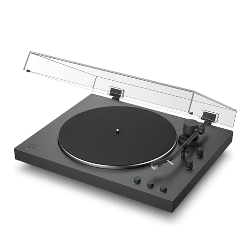 Image of Sony PS-LX3BT Full Auto Playback Turntable with Bluetooth Connectivity, Black Bundle with Audio-Technica AT-SP3X Bookshelf Speakers and Deco Essentials CPS Exclusive 2 YR Protection Pack