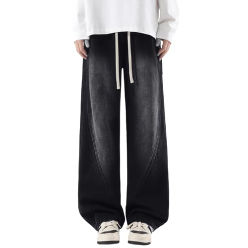 Vaqueros Baggy Y2K Pantalones Vaqueros para Hombres Cargo Stretch Denim Sueltos y Modernos Pantalones Casuales Streetwear Jeans de Moda Oversized Hip Hop