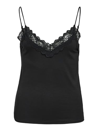 Camiseta Object Objleena New Lace Singlet Noos top de tirantes fino con encaje de mujer