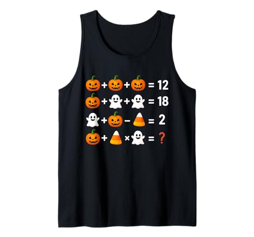 Funny 6 7 Meme 67 Halloween Order of Operations Math Teacher Tank Top