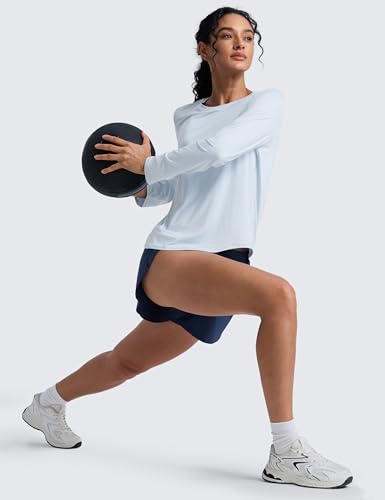 Image of CRZ YOGA Lightweight Crewneck Long Sleeve Top