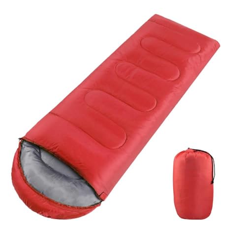 Yaheetech Sleeping Bags for Single Adults, 3 Season Envelope Lightweight Compact Ultralight Backpacking with Portable Carry Bag for Summer, Camping, Hiking & Travel, Indoor & Outdoor Use