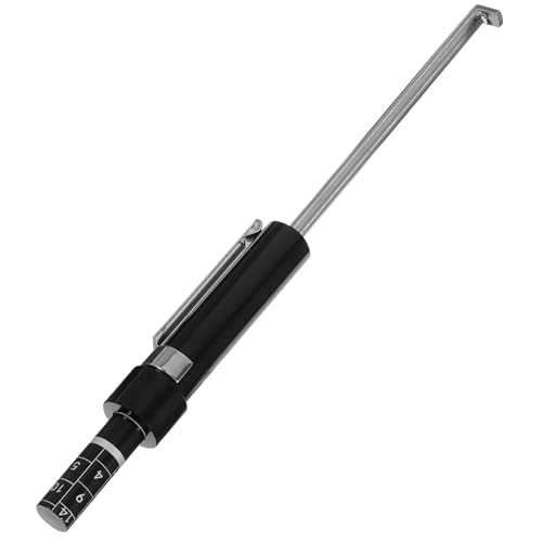 Gogogmee 1Pc Tire Tread Depth Gauge Brake Pad Thickness Measurement Tool Accurate Ruler for Quick Inspection of Brake Pads and Tire Tread Durable and Construction Black