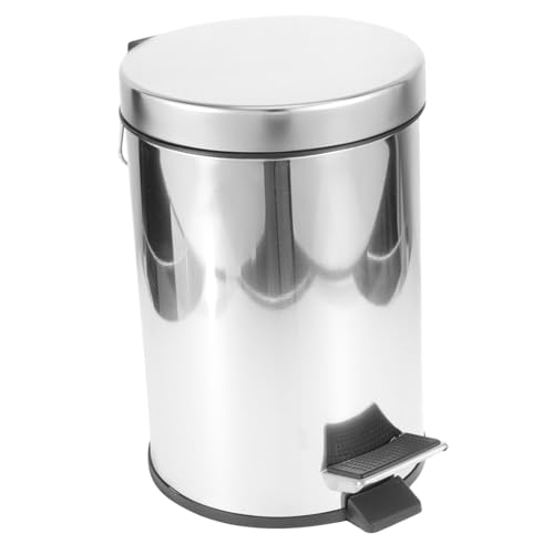Cabilock Bote De Basura Basura Comercial Humano Sacar El Contenedor Papelera De Reciclaje Con Tapa Reciclaje y Residuos De Papeleras De Cocina. Tapa Auto Cubo De Pedal Acero Inoxidable