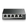 Interruptor TP-Link de red Gigabit Ethernet de 5 puertos., Negro