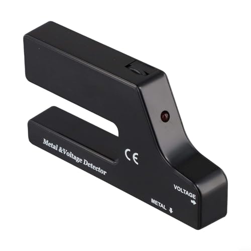 Bulevisiter Detector de voltaje de metales portátil con detección de metales y cables vivos para seguridad eléctrica, alertas visuales y auditivas, herramienta de sensor de plástico de 150 x 80 x 30