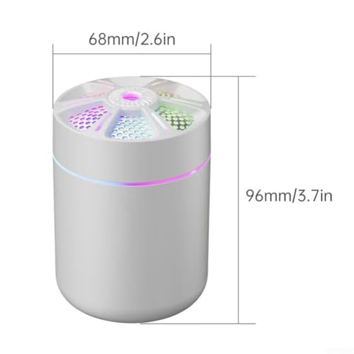 Humidificador aromaterapia USB para auto y hogar miniatura 2