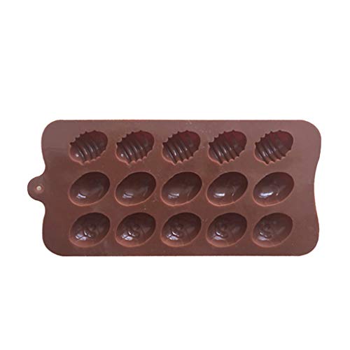 Molde de silicone em forma de ovo de páscoa com 15 cavidades - bandejas de molde de silicone para as