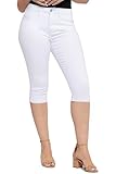 Seven7 Women's Misses Breezy Crop, White