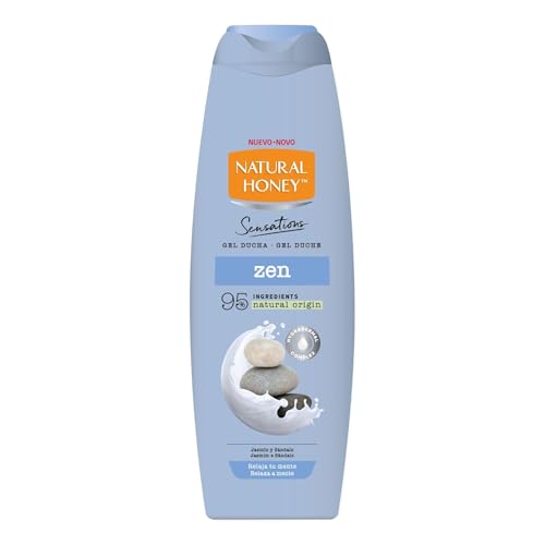 Natural Honey, Gel de Ducha Zen, Fórmula Relajante e Hidratante con Jazmín y Sándalo, con Hydradermal Complex para una Piel Hidratada y Luminosa, Línea Sensations, 650 ml