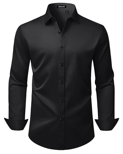 Men's Wrinkle-Free Business Dress Shirt Long Sleeve