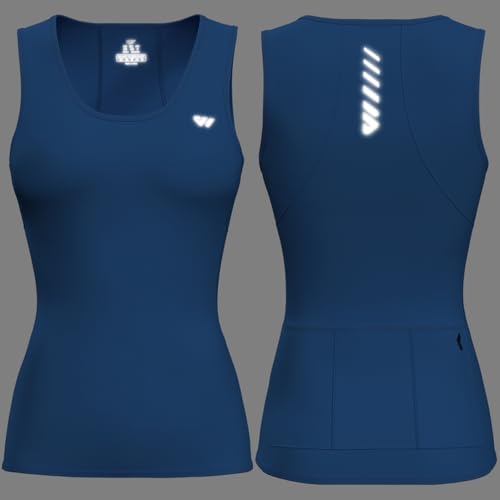 Image of Wulibike Sleeveless Cycling Jersey Women Running Shirts Vest bike top Summer Biking tank Basic Top With Pockets
