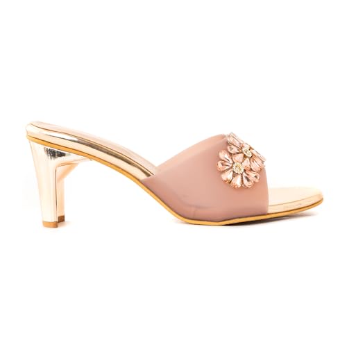 Image of Khadim's 2783815 Lightweight Durable Extra Soft Trendy Premium Stylish Lifestyle and Fancy Slip-On Heels For Women