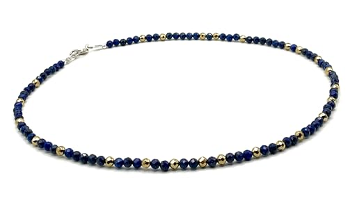 Collier lapislazuli et hématite dorée, l'expression de votre force intérieure - 5